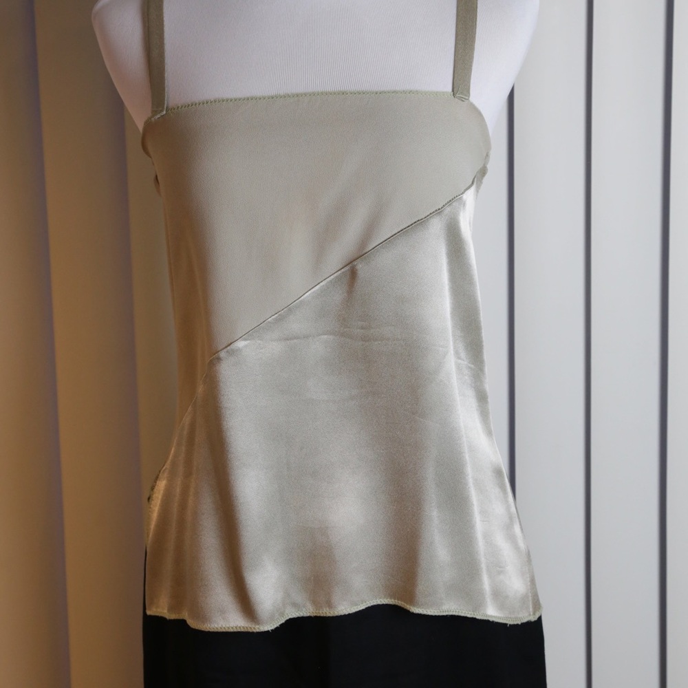 Taupe silky vintage tank - Picture 3 of 5